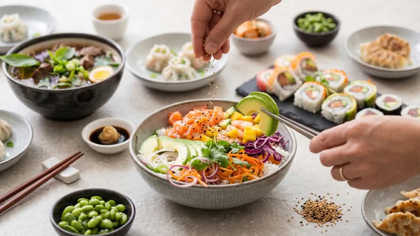 Startbild der Website von Liwei's Kitchen